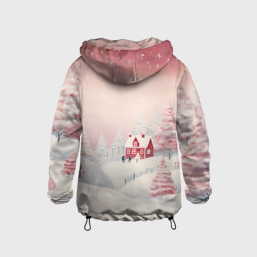 Детская ветровка Снежное сияние ночи / 3D-Черный – фото 2