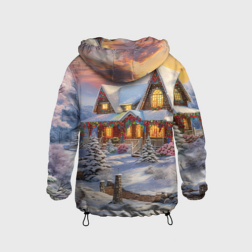 Детская ветровка Звездная полночь подарков / 3D-Черный – фото 2