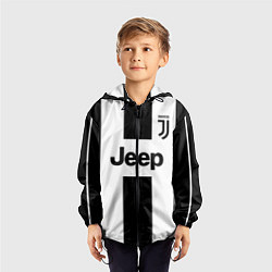 Ветровка с капюшоном детская Juventus collection, цвет: 3D-черный — фото 2