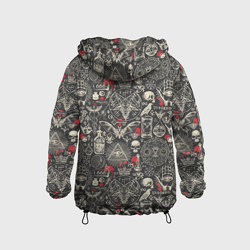 Детская ветровка Колдовство и чёрная магия / 3D-Черный – фото 2