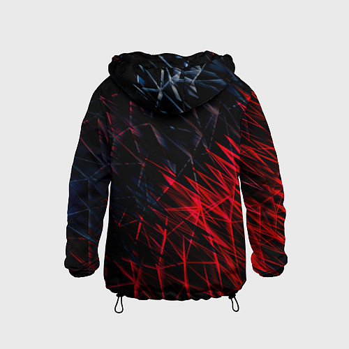 Детская ветровка Красно чёрные узоры / 3D-Черный – фото 2