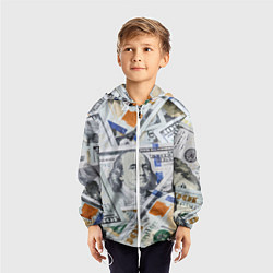 Ветровка с капюшоном детская Сто зеленых, цвет: 3D-белый — фото 2