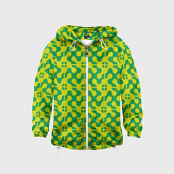 Детская ветровка Паттерн из трансформированных геометрических фигур