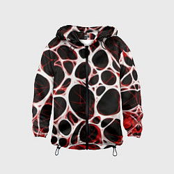 Детская ветровка Красная морская волна