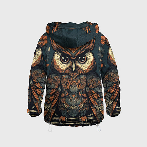 Детская ветровка Сова с узорами / 3D-Белый – фото 2