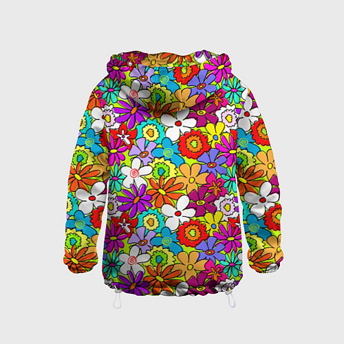 Детская ветровка Floral multicolour / 3D-Белый – фото 2