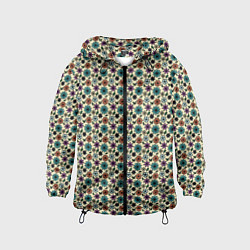 Детская ветровка Цветочный паттерн бежевый