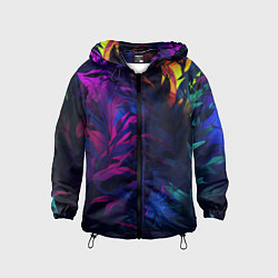 Детская ветровка Абстрактный камуфляж в кислотных абстрактных пятна
