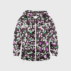 Детская ветровка Мозаика бордо