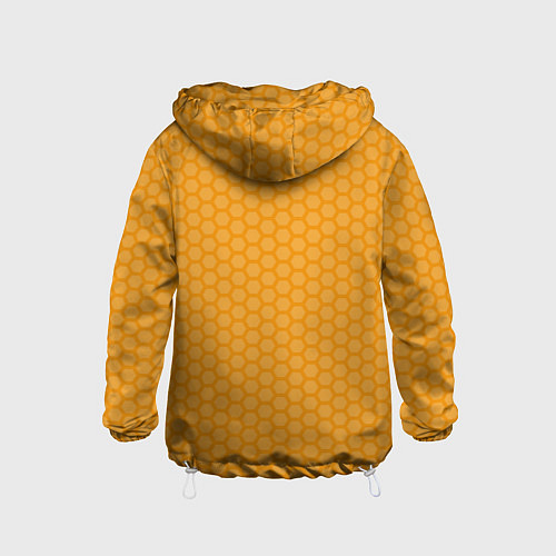 Детская ветровка Медовые соты векторные / 3D-Белый – фото 2