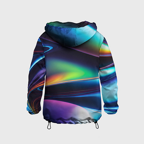 Детская ветровка Голографический материал / 3D-Черный – фото 2