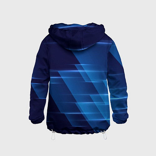 Детская ветровка Blue background / 3D-Белый – фото 2