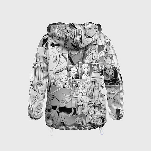 Детская ветровка Провожающая в последний путь Фрирен узор / 3D-Белый – фото 2