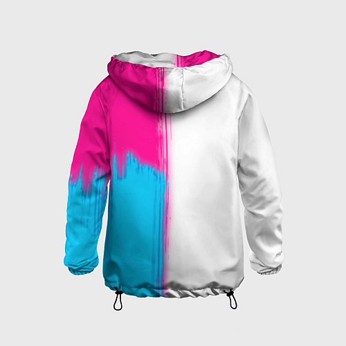 Детская ветровка Tottenham neon gradient style по-вертикали / 3D-Черный – фото 2