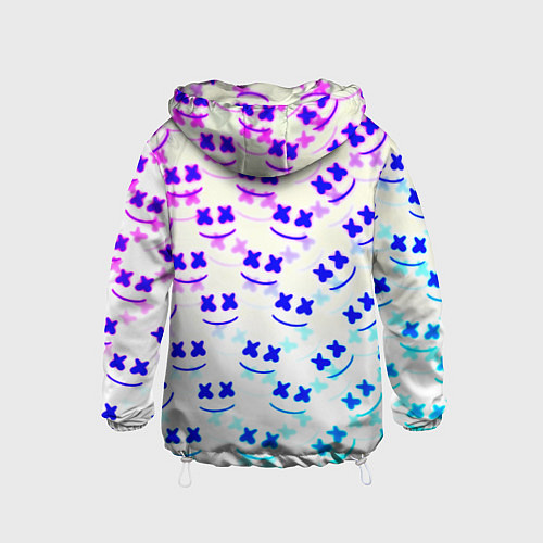 Детская ветровка Marshmello pattern neon / 3D-Белый – фото 2