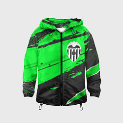 Ветровка с капюшоном детская Valencia sport green, цвет: 3D-черный