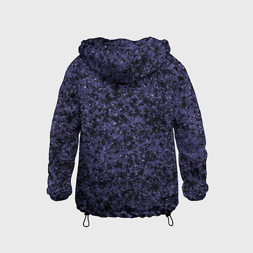 Детская ветровка Абстракция брызги фиолетовый / 3D-Черный – фото 2