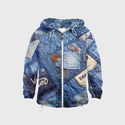 Детская ветровка Vanguard jeans patchwork - ai art