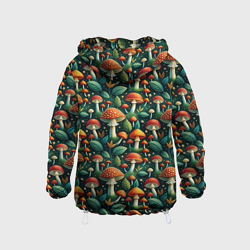 Детская ветровка Дикие грибы лесные мухоморы / 3D-Белый – фото 2