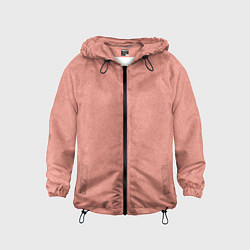 Детская ветровка Однотонный персиковый текстура