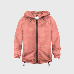 Детская ветровка Паттерн мозаика тёмно-персиковый