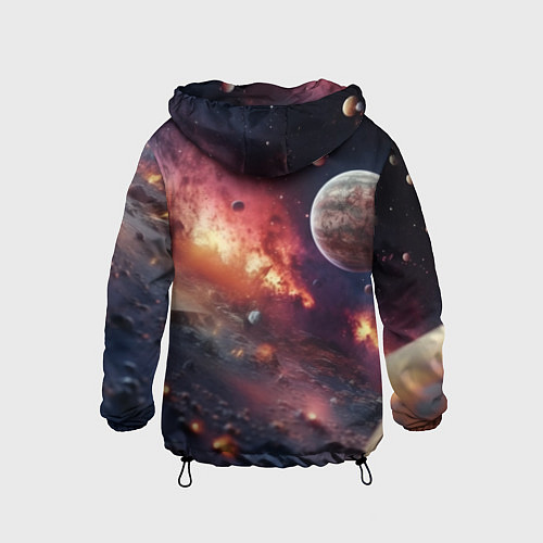 Детская ветровка Космический мир / 3D-Черный – фото 2
