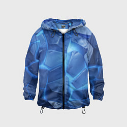 Детская ветровка Синие ледяные плиты с разломом