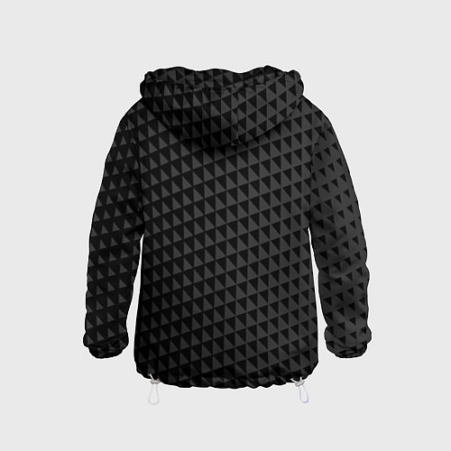 Детская ветровка Паттерн из черных треугольников / 3D-Белый – фото 2