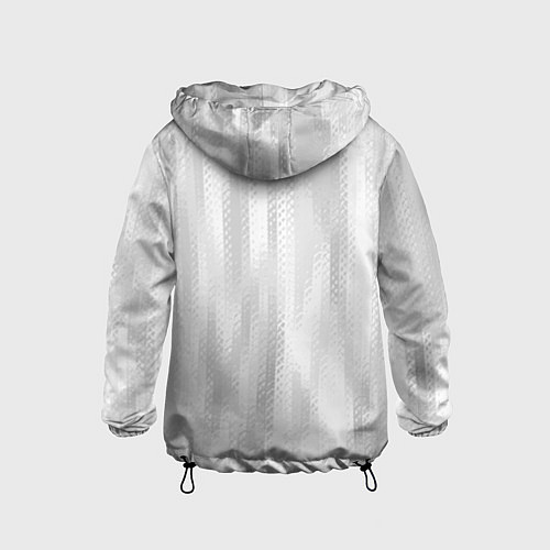 Детская ветровка Светлый серый абстрактные полосы / 3D-Черный – фото 2