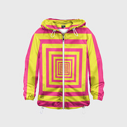 Детская ветровка Желтые квадраты трансформация
