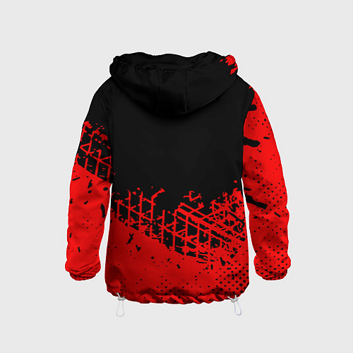 Детская ветровка Россия герб красные краски / 3D-Белый – фото 2