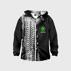 Детская ветровка Шкода - следы от шин