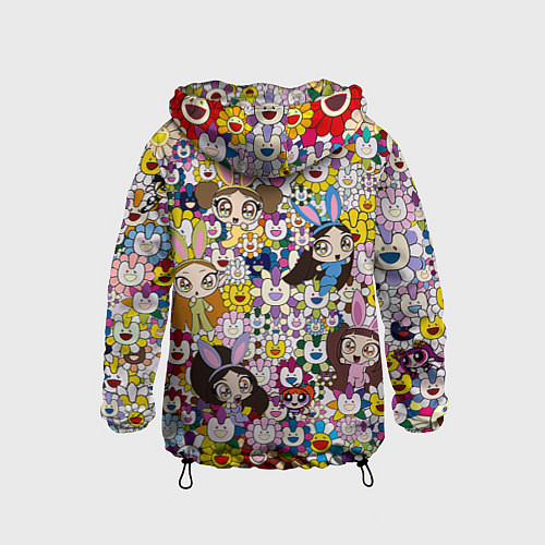 Детская ветровка Right now NewJeans and Takashi Murakami / 3D-Черный – фото 2
