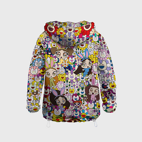 Детская ветровка Right now NewJeans and Takashi Murakami / 3D-Белый – фото 2