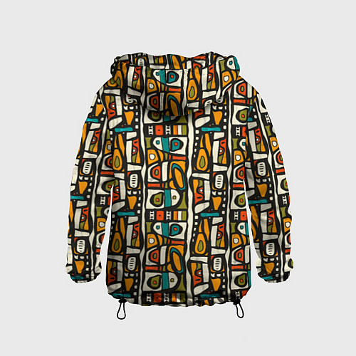 Детская ветровка Африканские этно узоры / 3D-Черный – фото 2