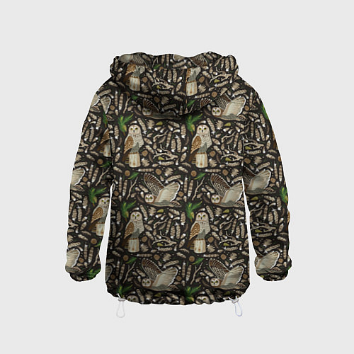 Детская ветровка Совы в сосновом лесу / 3D-Белый – фото 2
