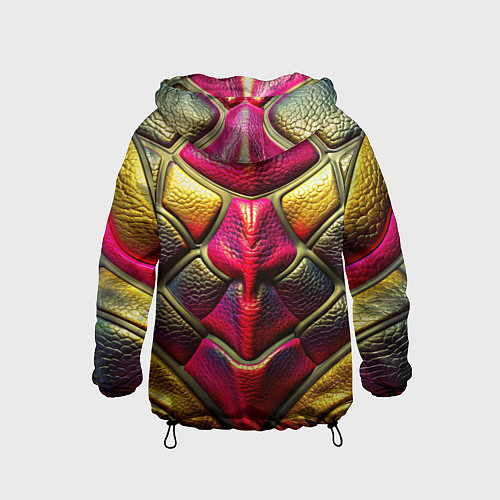 Детская ветровка Объемная текстурная кожа / 3D-Черный – фото 2