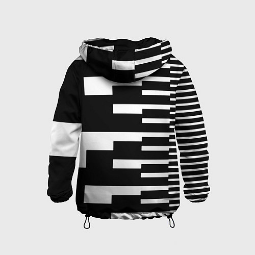 Детская ветровка Россия геометрия / 3D-Черный – фото 2