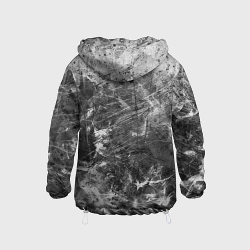 Детская ветровка Абстракция - серый дым / 3D-Белый – фото 2