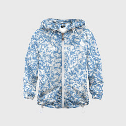 Детская ветровка Пёстрый бело-голубой