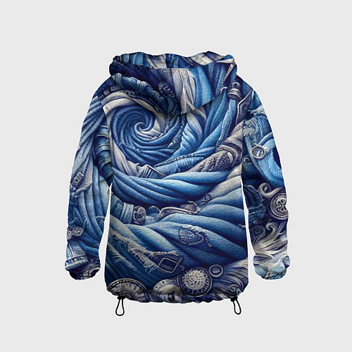 Детская ветровка Denim funnel - fashion trend / 3D-Черный – фото 2