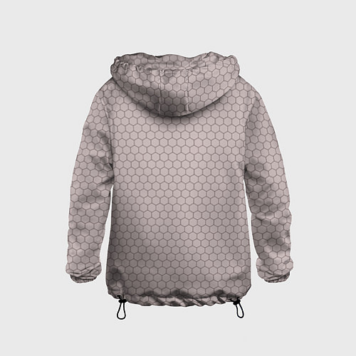 Детская ветровка Узор - сетка соты / 3D-Черный – фото 2