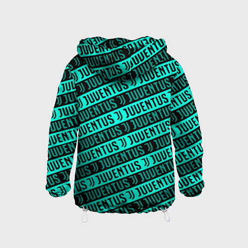 Детская ветровка Juventus pattern logo steel / 3D-Белый – фото 2