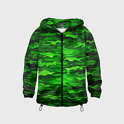 Детская ветровка Зелёные водоросли-камуфляж