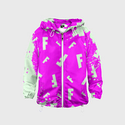 Детская ветровка Fortnite pattern pink