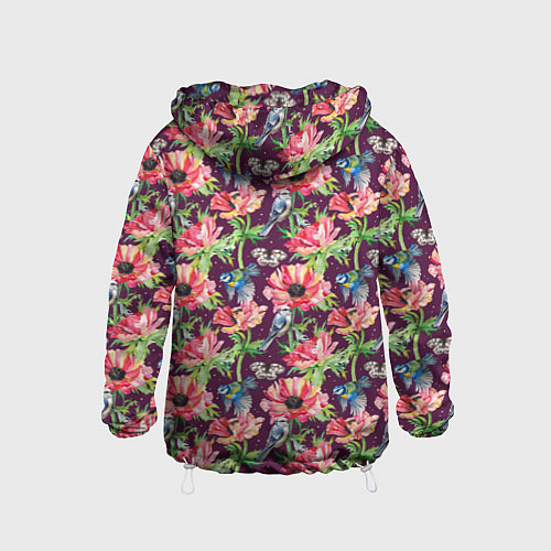 Детская ветровка Птицы и цветы / 3D-Белый – фото 2