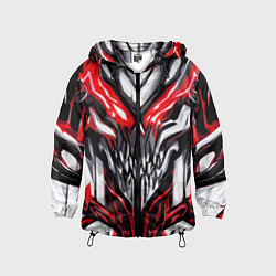 Детская ветровка Абстрактный красный череп