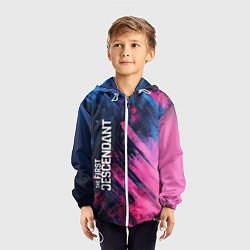 Ветровка с капюшоном детская The First Descendant - Texture, цвет: 3D-белый — фото 2