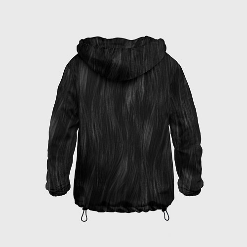 Детская ветровка Мех чёрной кошки / 3D-Черный – фото 2