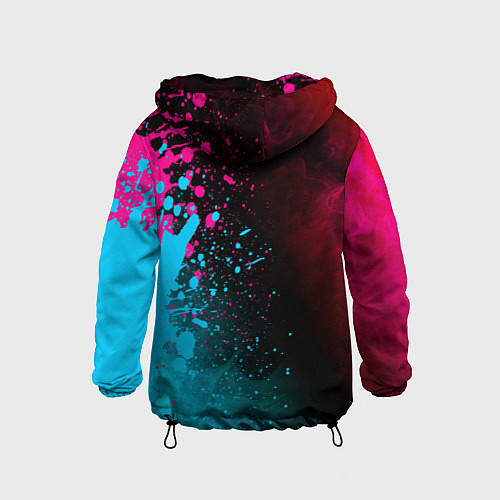 Детская ветровка Deadlock - neon gradient по-вертикали / 3D-Черный – фото 2